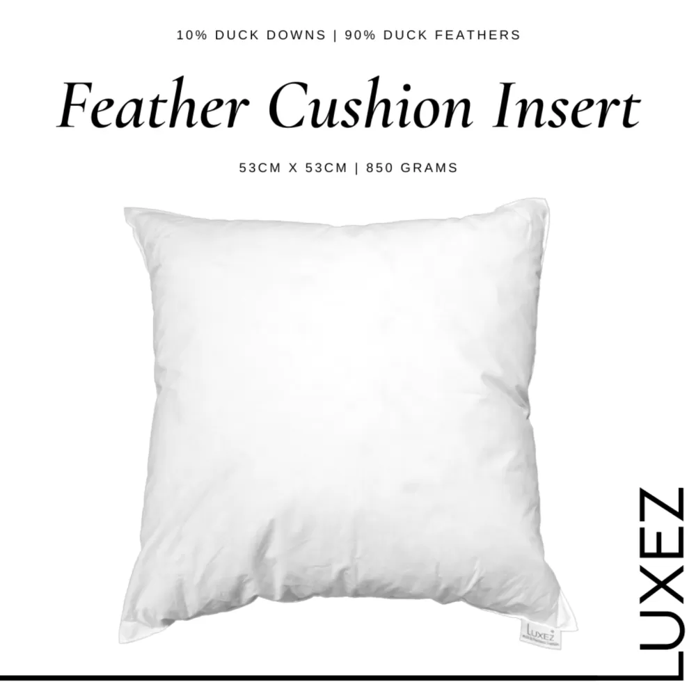 Luxez Feather Cushion Insert For Deco Accent Cushion