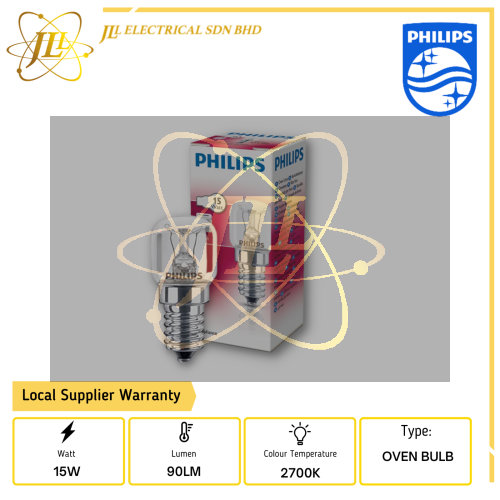 PHILIPS 15W 235V E14 CLEAR OVEN BULB PHILIPS LIGHTING PHILIPS BULB ...
