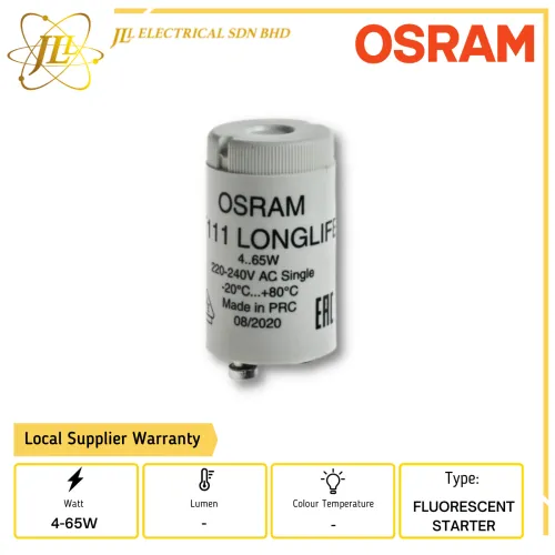 OSRAM ST111 4-65W FLUORESCENT STARTER