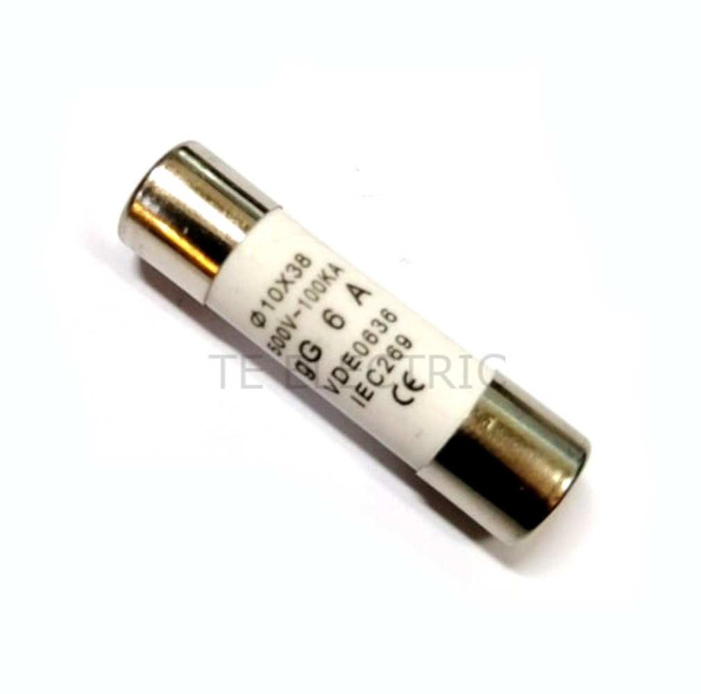 10mm X 38mm CERAMIC CARTRIDGE FUSE 2/4/6/10/16/20/32A CYLINDER TYPE FUSE100KA 500V