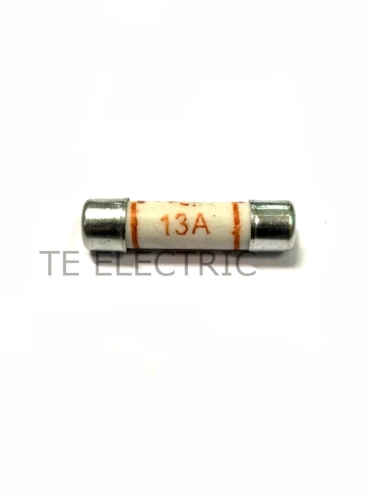 13A PLUG TOP FUSE / SWITCH FUSE / REPLACEMENT CERAMIC FUSE 25MM X 6MM