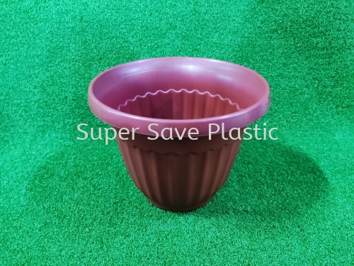 FC1-614 FLOWER POT WHITE/BROWN