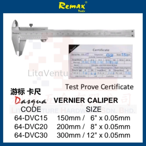 REMAX BRAND VERNIER CALIPER 64DVD15 64DVC20 64DVC30