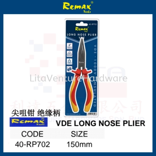 REMAX BRAND VDE LONG NOSE PLIER 40RP702