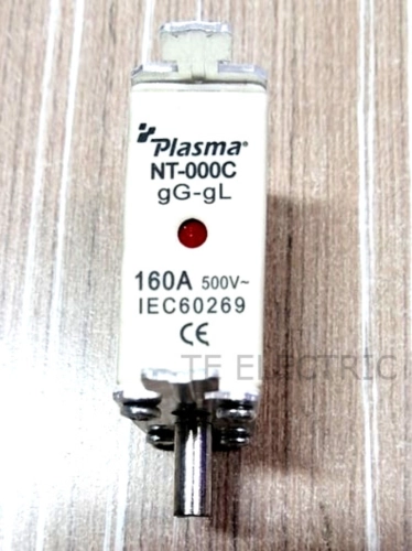 PLASMA NT-000C 160A BLADE FUSE WITH RED INDICATOR 500V KNIVE FUSE CUT OUT BLACK BOX FUSE