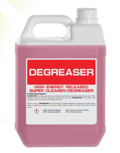 DEGREASER - HIGH ENERGY RELEASED SUPER CLEANER / DEGREASER