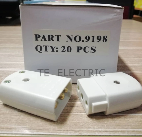 PMS 9198 10A 3 PIN PLUG C/W SOCKET (FOR CANOPY/ BUSINESS/ HOME)