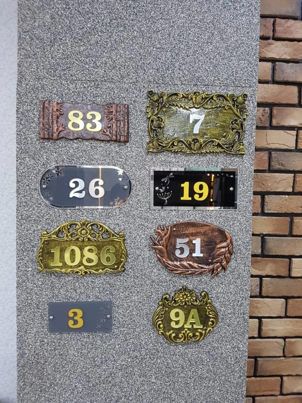 NUMBER PLATE HOUSE