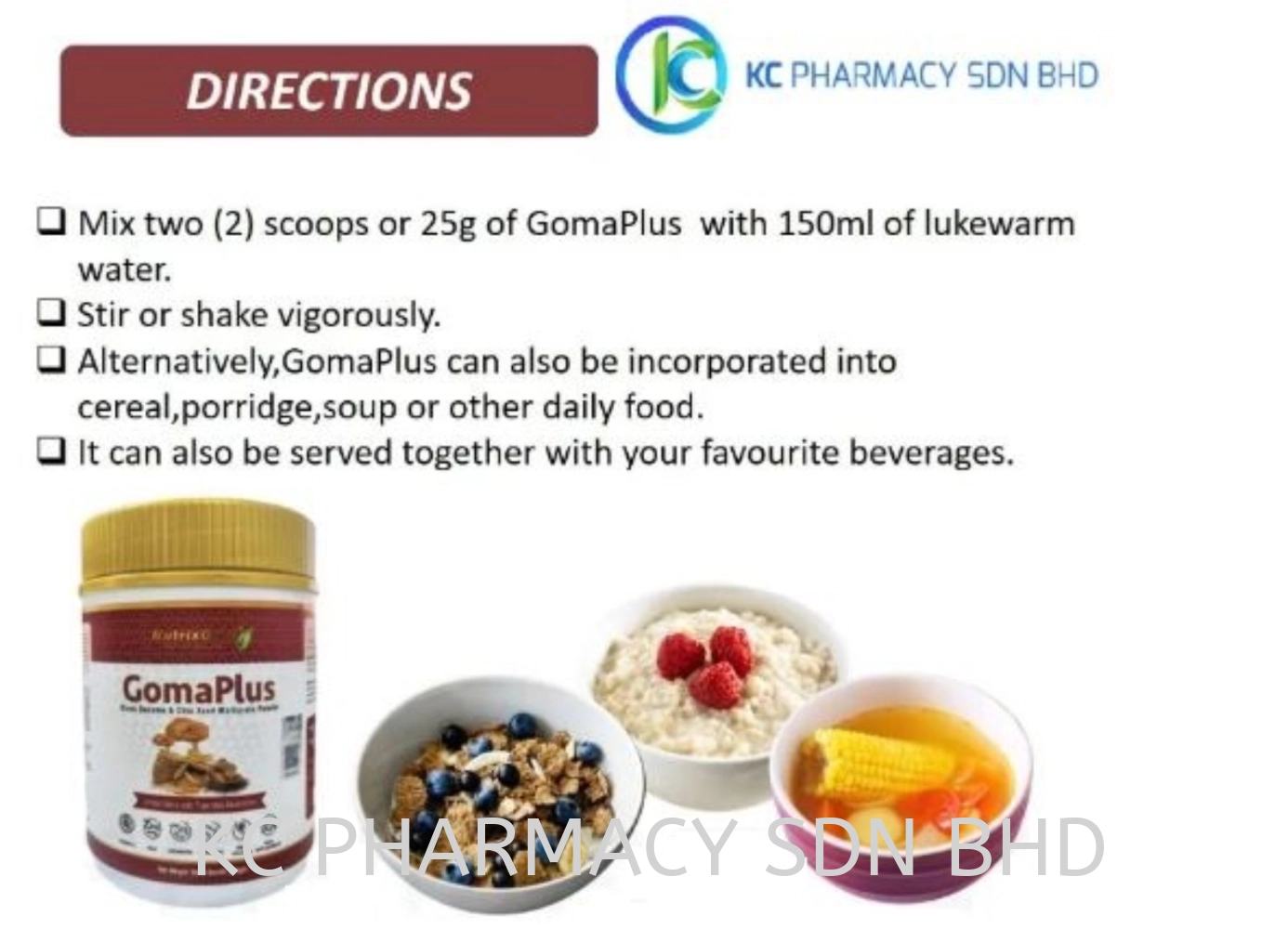 (NEW PACKING) NUTRIXGOLD GOMAPLUS 600g