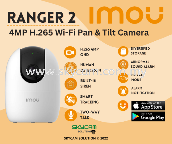 IMOU RANGER 2 4MP Wireless CCTV CCTV System Selangor, Kajang, Kuala Lumpur (KL), Malaysia Installation, Supplier, Supply, Supplies | SKYCAM SOLUTION