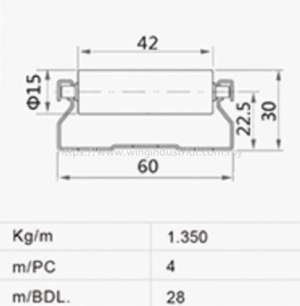 60 ESD Roller Track 4M Black (R-6016ESD)