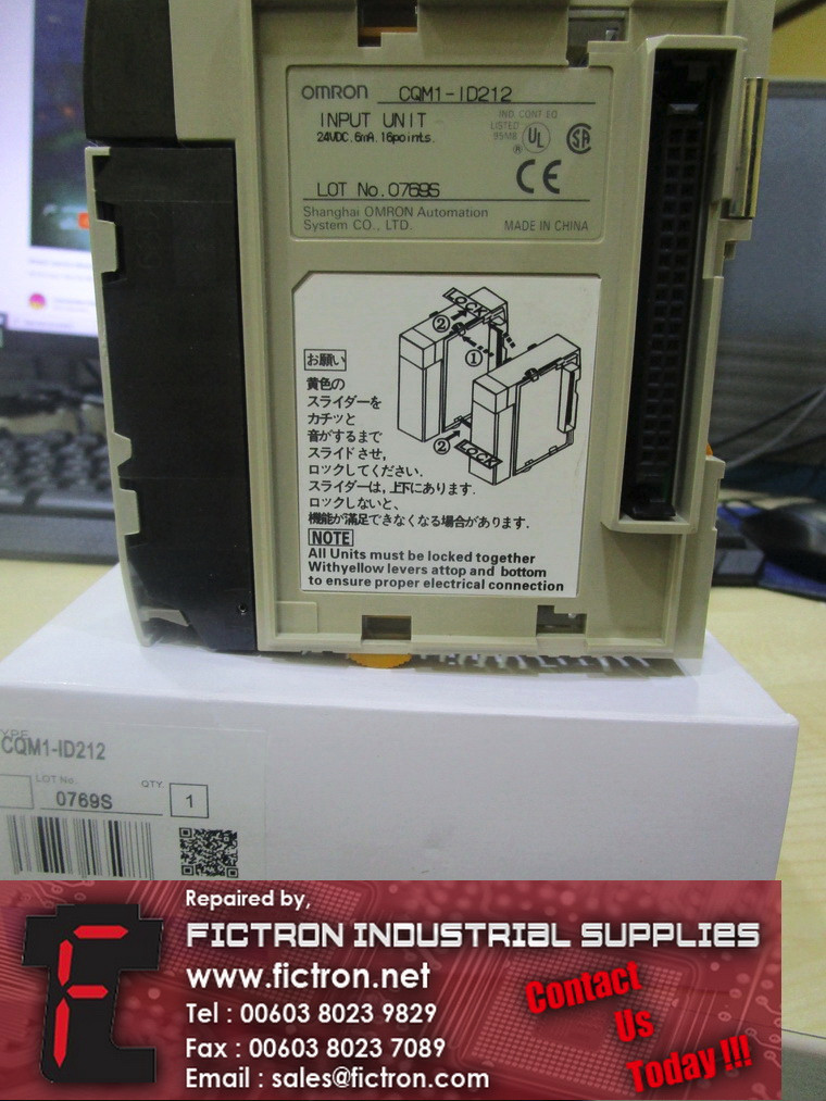 CQM1-ID212 CQM1ID212 OMRON PLC Input Unit Supply Repair Malaysia Singapore Indonesia USA Thailand