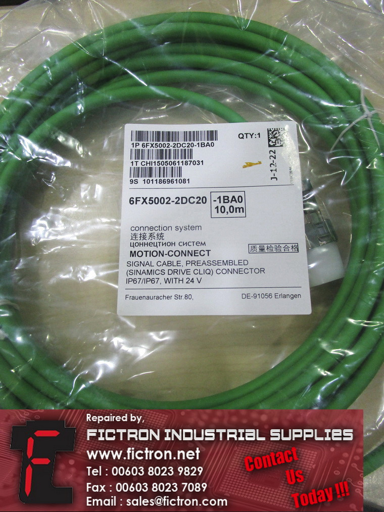 6FX5002-2DC20-1BA0 6FX50022DC201BA0 SIEMENS Power Cable Supply Malaysia Singapore Indonesia USA Thailand