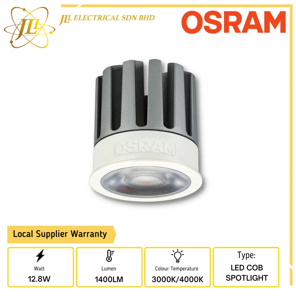 OSRAM PL-CN50 12.8W 1400LM 40D G2 COB LED SPOTLIGHT [3000K/4000K] Kuala Lumpur (KL), Selangor, Malaysia Supplier, Supply, Distributor | JLL Electrical Sdn Bhd