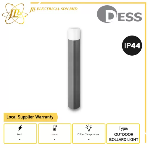 DESS GLESP-GL1130 23W E27 OUTDOOR BOLLARD LIGHT FITTING