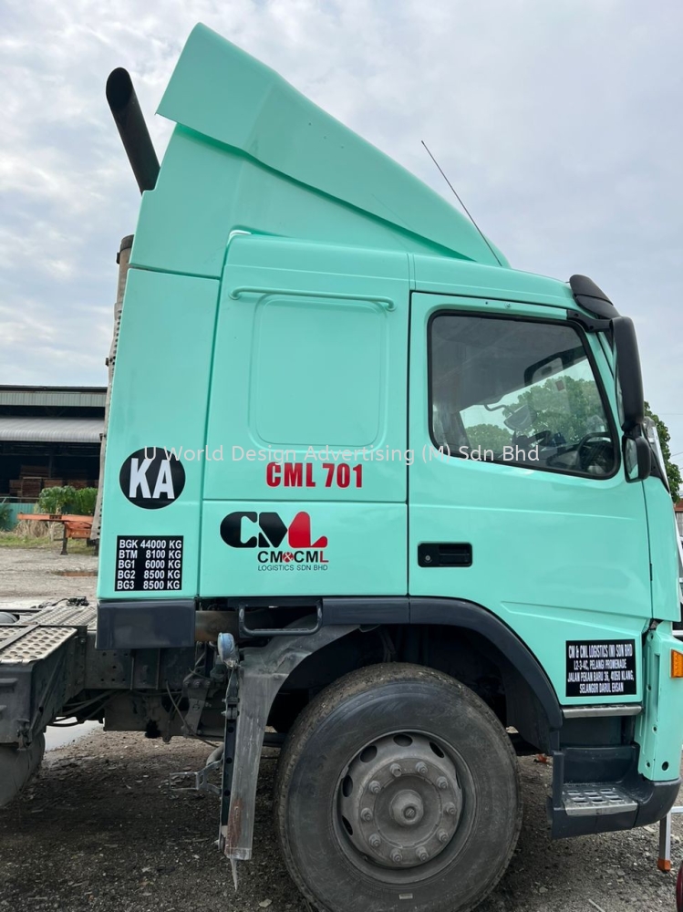 CM & CML HAULAGE CODE STICKER AT KLANG, SELANGOR LORRY HAULAGE STICKER ...