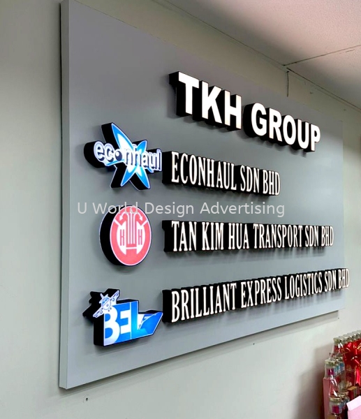 TAN KIM HUA TRANSPORT SDN BHD GROUP 3D PRINTING LETTERING FRONTLIT SIGNAGE INDOOR AT KLANG, SELANGOR , MALAYSIA 3D BOX UP PRINTING LED LIGHTING Malaysia, Selangor, Klang, Kuala Lumpur (KL) Manufacturer, Supplier, Supply, Supplies | U World Design Advertising