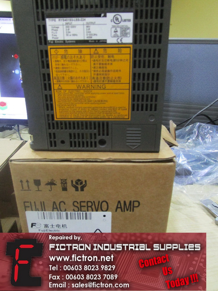 RYS401S3-LSS-Z24 RYS401S3LSSZ24 FUJI ELECTRIC Servo Drive Supply Repair Malaysia Singapore Indonesia USA Thailand