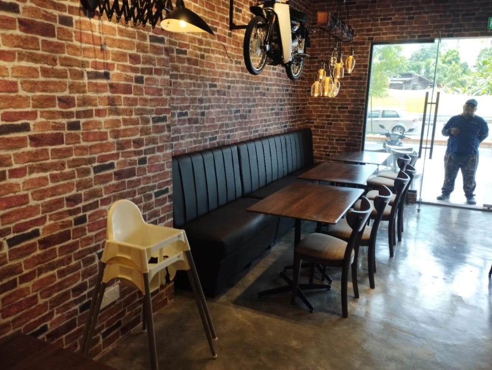 Cafe Dining Table | Cafe Dining Chair | Cafe Sofa | Cafe Furniture Penang Set Up For Ufa Western Cafe Bayan Lepas Sungai Nibong
