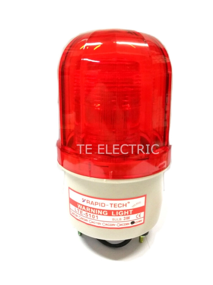RAPIDTECH RPT LTE-5101 4"LED REWARNING LIGHT 240VAC 4 INCH LED LIGHT STROBE FLASHING LAMP (RED/YELLOW)