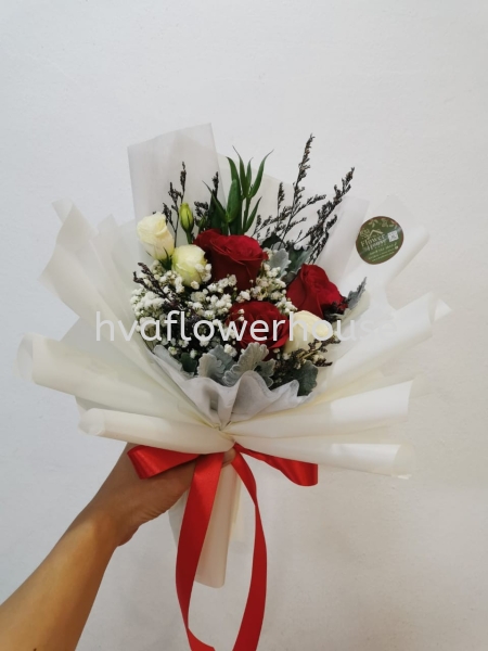 Roses N01 Roses Bouquet Johor Bahru (JB), Malaysia, Ulu Tiram Supplier, Suppliers, Supply, Supplies | HV A Flower House