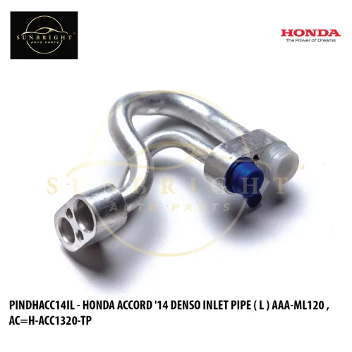 PINDHACC14IL - HONDA ACCORD '14 T2A DENSO INLET PIPE ( L ) AAA-ML120 , AC=H-ACC1320-TP , MST=INLP-HDA-ACD14