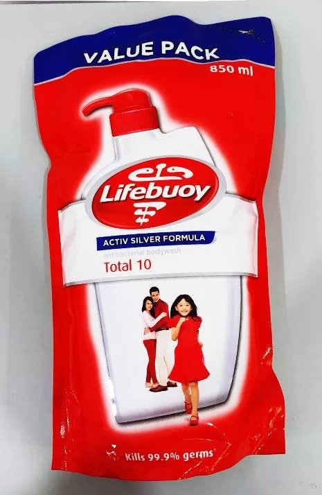 LIFEBUOY TOTAL 10 BODYWASH REFILL PACK  850ML