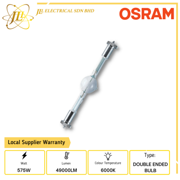 OSRAM HMI 575W 95V 6000K DXS DOUBLE ENDED BULB