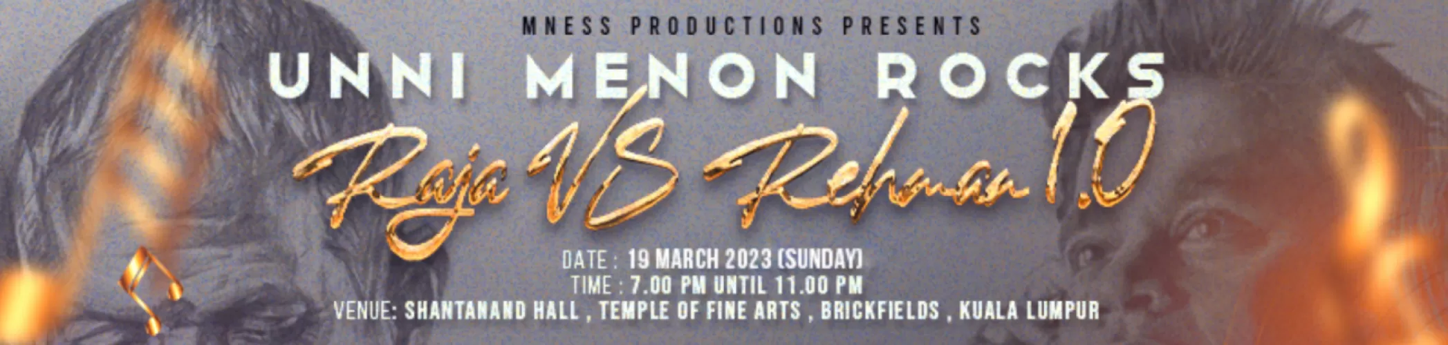UNNI MENON Rocks” Raja Vs Rehman 1.0 live in Kuala Lumpur Teaser
