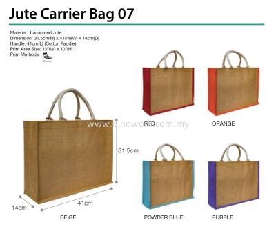 Jute Carrier Bag 07