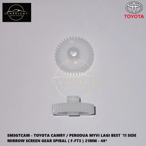 SMSGTCAM - TOYOTA CAMRY / PERODUA MYVI LAGI BEST '11 SIDE MIRROW SCREEN GEAR SPIRAL ( F-FT3 ) 21MM - 48*