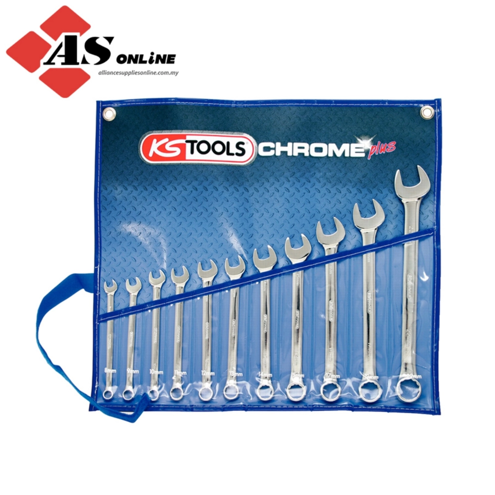 KS TOOLS Chromeplus Combination Spanner Set, Offset, 11 Pcs / Model: 518.0641