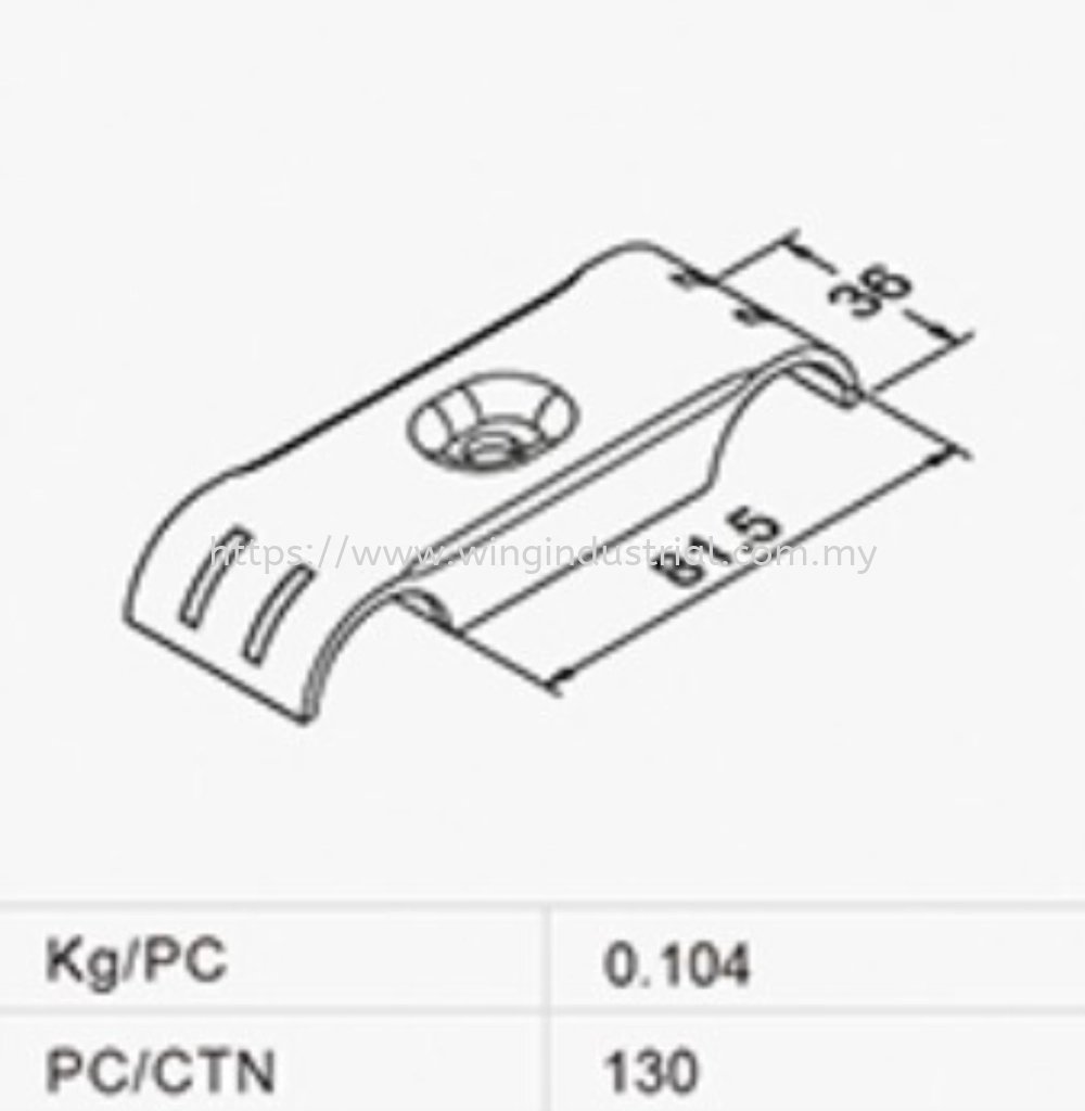 Caster Mount Bracket (F-6)