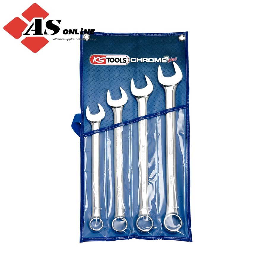 KS TOOLS Chromeplus Combination Spanner Set, Offset, 4 Pcs / Model: 518.0644