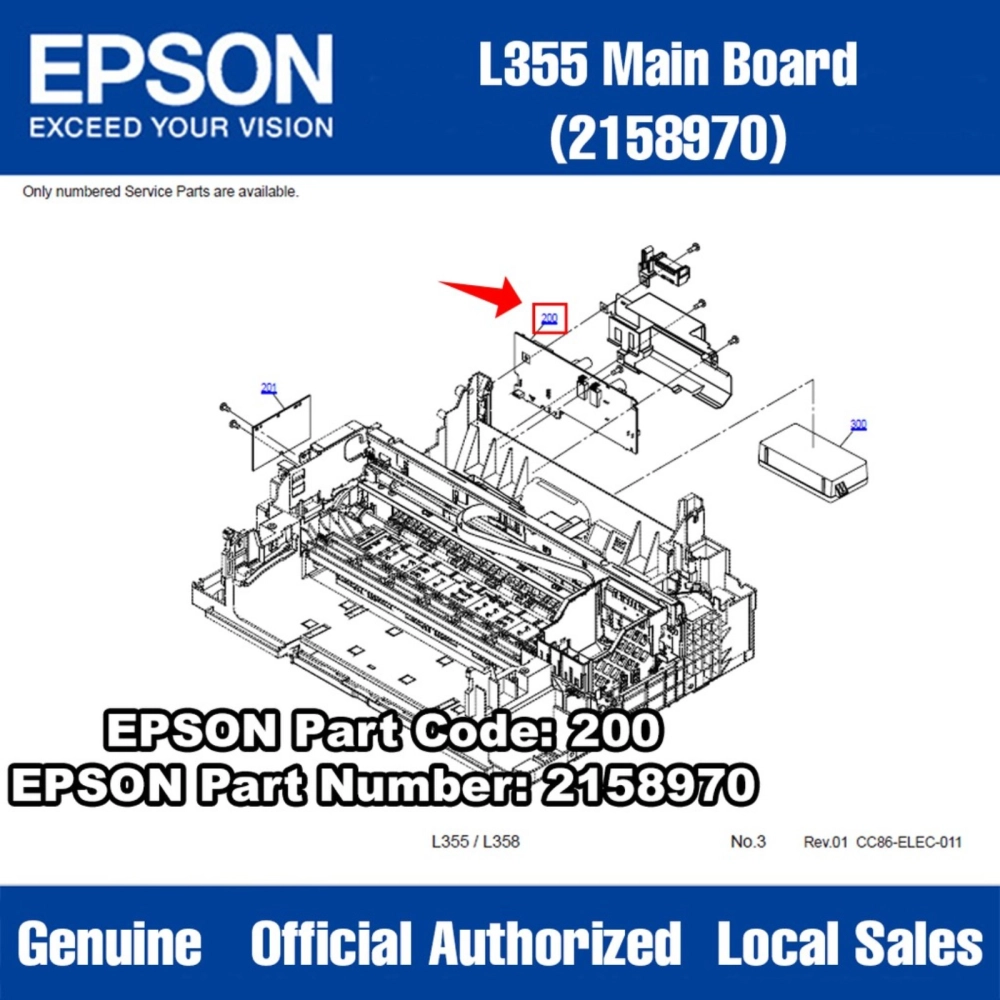 2158970 / 2155277 Printer MainBoard Main Board MotherBoard for EPSON L355 Printer