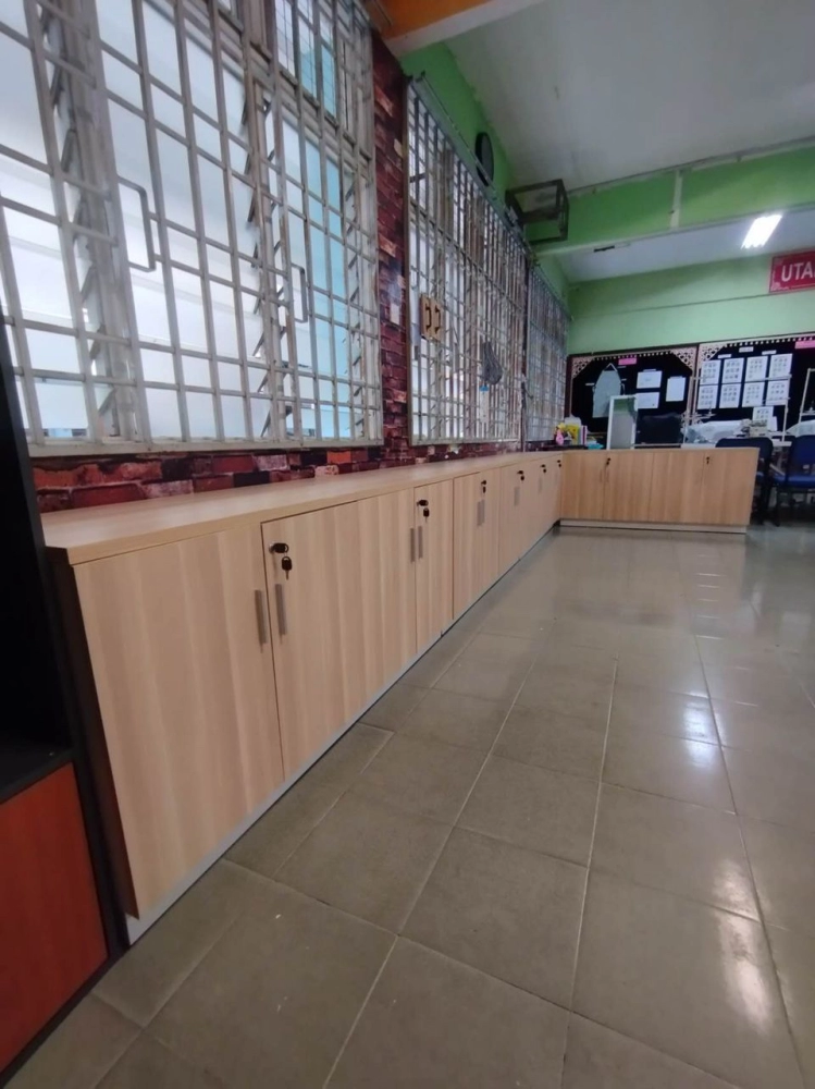 Office High Cabinet | Office Low Cabinet Deliver to SMK Mengkuang Penang | Office Furniture Penang