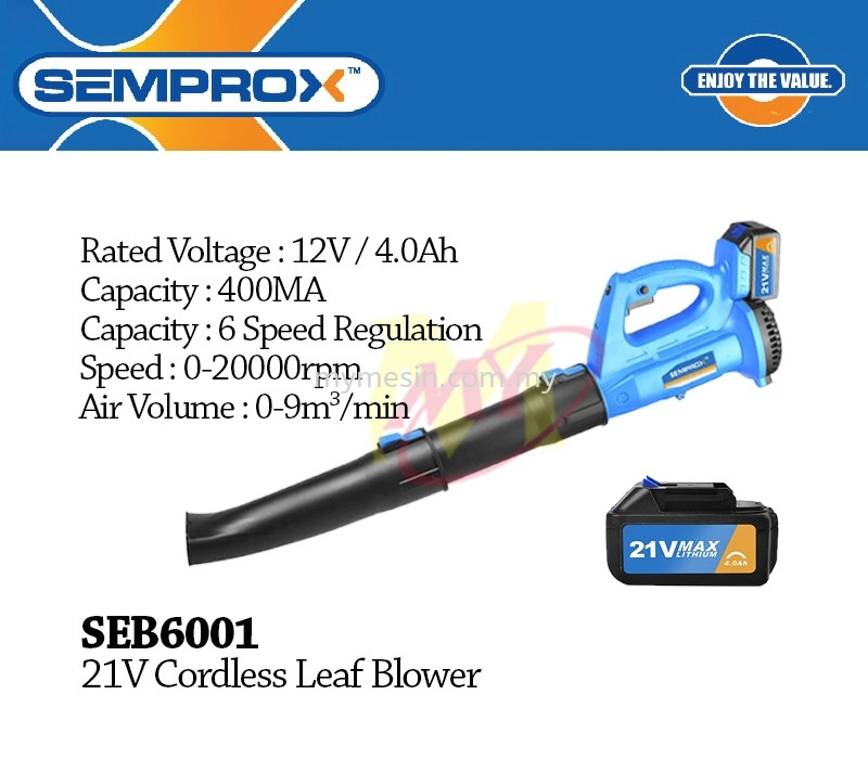 Semprox SEB6001 21V Cordless Leaf Blower [Code: 10037]