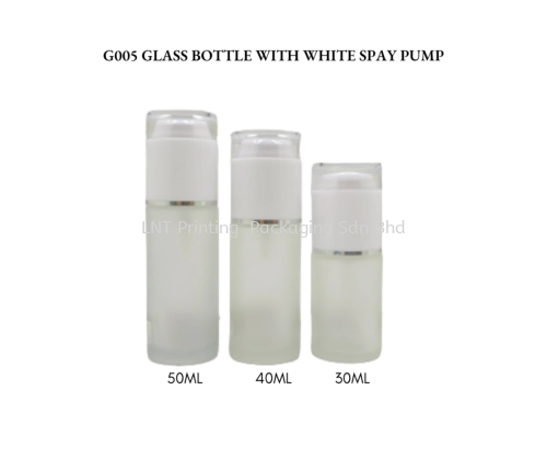 G005 WHITE SPRAY PUMP WITH WHITE CAP