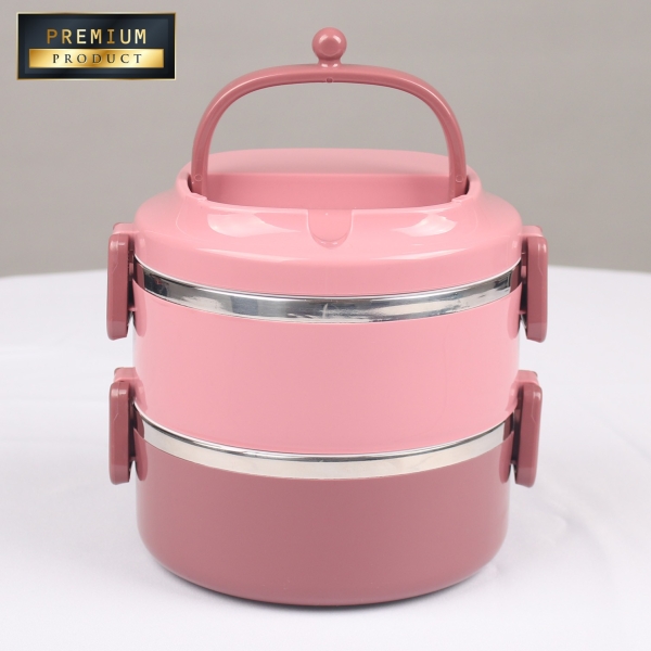 LB 2033 Lunch Box (2 Tier) Premium Product Malaysia, Melaka, Selangor, Kuala Lumpur (KL), Johor Bahru (JB), Singapore Supplier, Manufacturer, Wholesaler, Supply | ALLAN D'LIOUS MARKETING (MALAYSIA) SDN. BHD. 