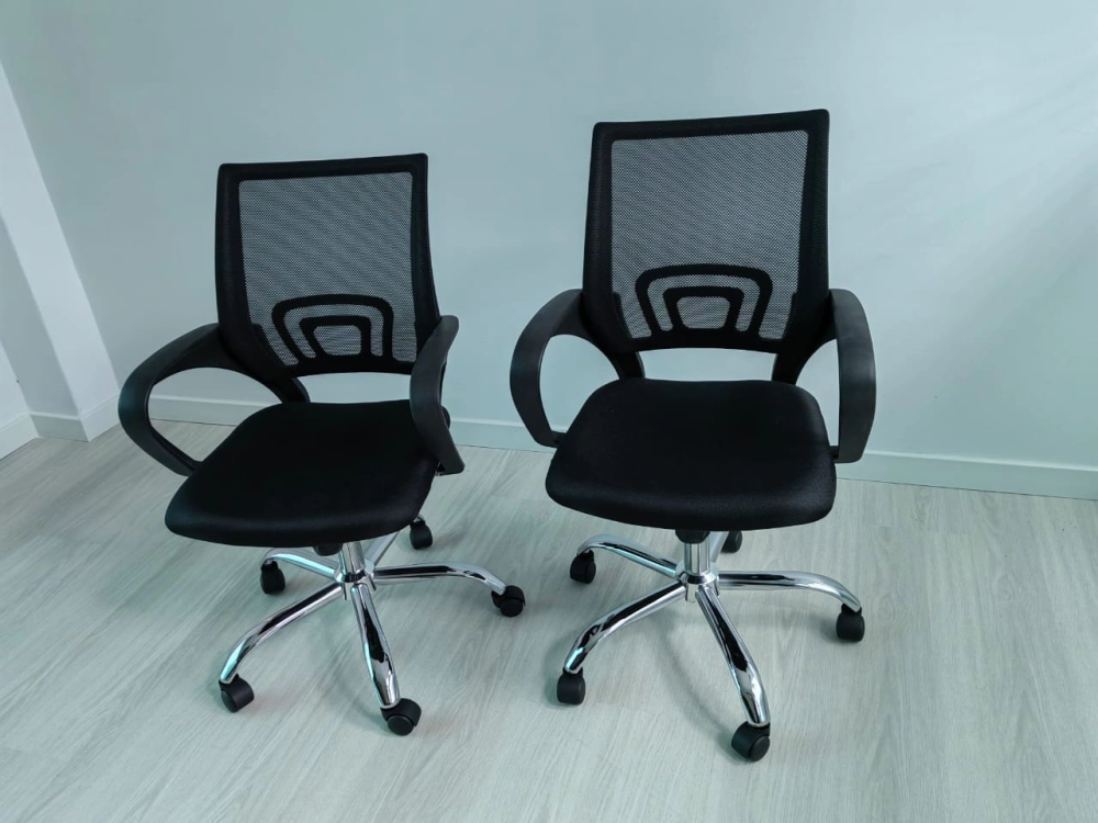 Low Back Office Chair | Low Cabinet | Office Chair Penang | Office Furniture Penang