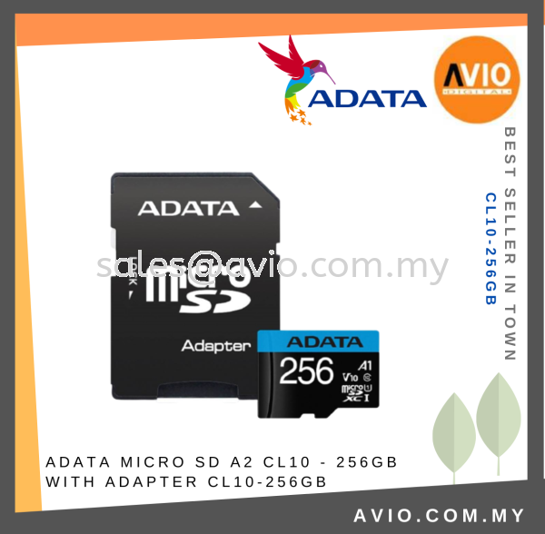 ADATA Taiwan 128GB Micro SD Card A2 CL10 - 128GB With SD Adapter Adaptor 100/25MB/S Speed CL10-256GB STORAGE Johor Bahru (JB), Kempas, Johor Jaya Supplier, Suppliers, Supply, Supplies | Avio Digital