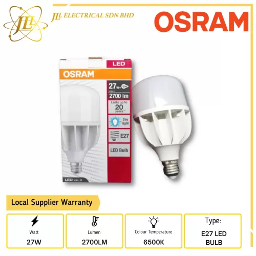 OSRAM VALUE CLAS A 27W/2700LM 6500K E27 LED BULB