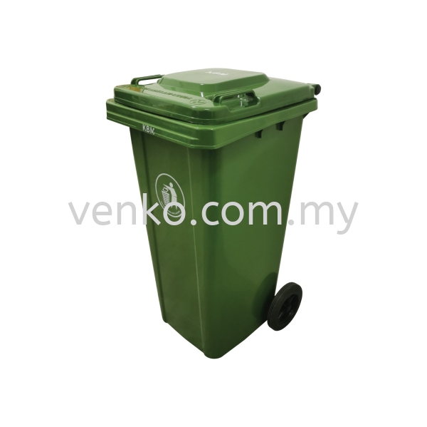 KBM 240L Green Mobile Garbage Bin (MGB 240L) Mobile Garbage Bin (MGB) Selangor, Klang, Malaysia Garbage Bag & Garbage Bin Supplier, Distributor  | VENKO GLOBAL SDN BHD