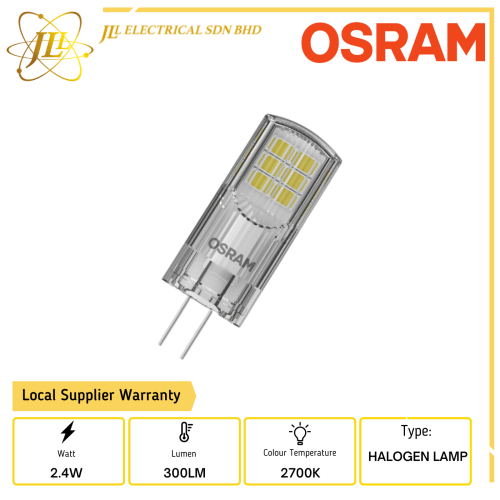 OSRAM LED 2.4W 2700K WARM WHITE HALOGEN LAMP OSRAM OSRAM HALOGEN Kuala  Lumpur (KL), Selangor, Malaysia Supplier, Supply, Supplies, Distributor |  JLL Electrical Sdn Bhd