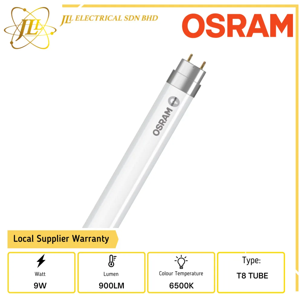 OSRAM ST8E-EM 9W 220-240V 900LM 6500K COOL DAYLIGHT LED T8 TUBE