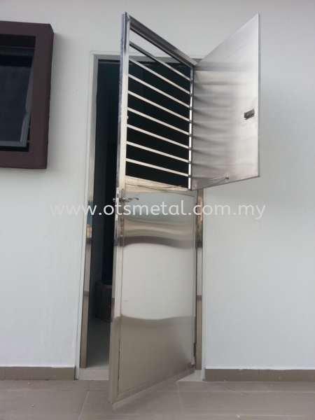 SSD052 Stainless Steel Door Johor Bahru (JB) Design, Supplier, Supply | OTS Metal Works