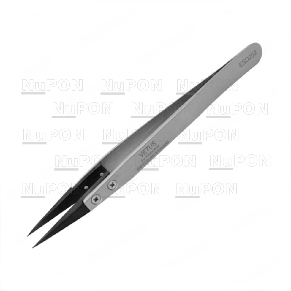 ESD-259 ESD Replaceable Tip Stainless Steel Tweezers