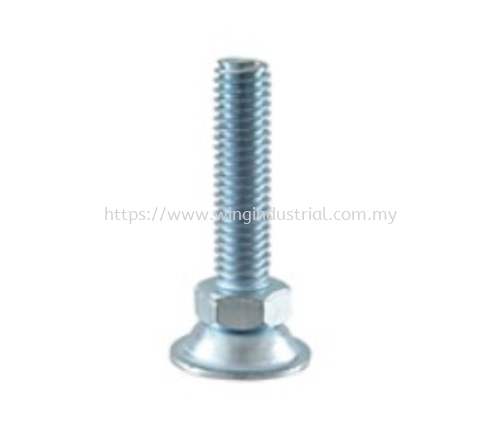 M12x50mm Screw Leveling Foot 32mm Steel Base(L-3)