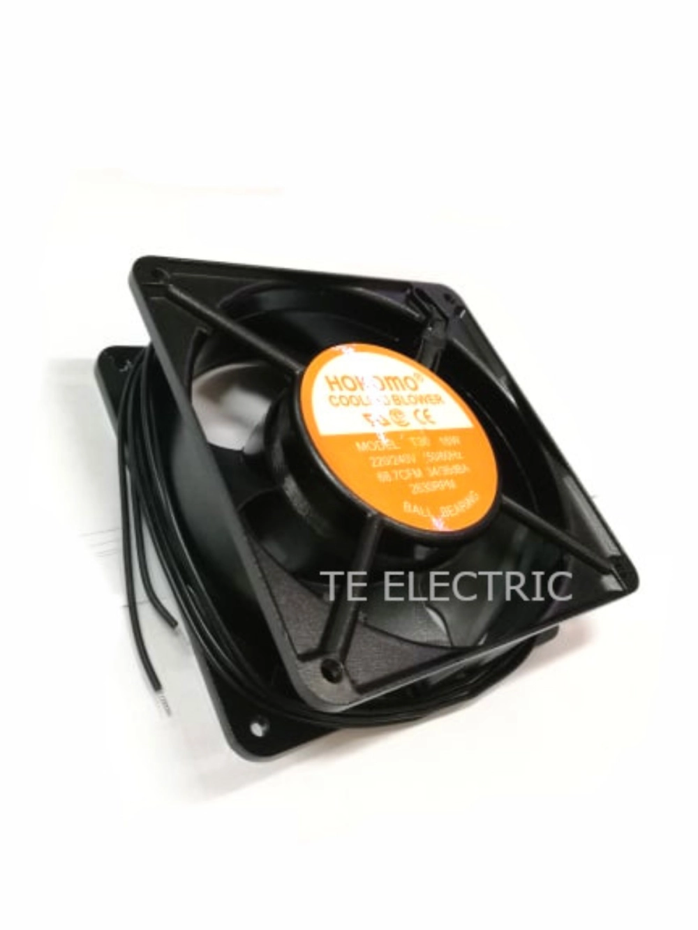 HOKOMO 240VAC VIDEO FAN 4 INCH 6 INCH (120 X 120 X 38mm)(150 X 150 X 51mm) BALL BEARING TYPE COOLING FAN TWO WIRES