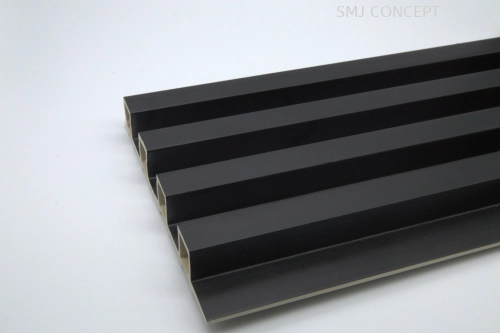 DP001 | 2900MM X 160MM X 25MM | BFC FLUTED PANEL D-SERIES | MATTLE BLACK